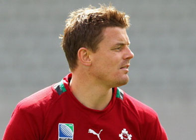 Brian O'Driscoll playing rugby